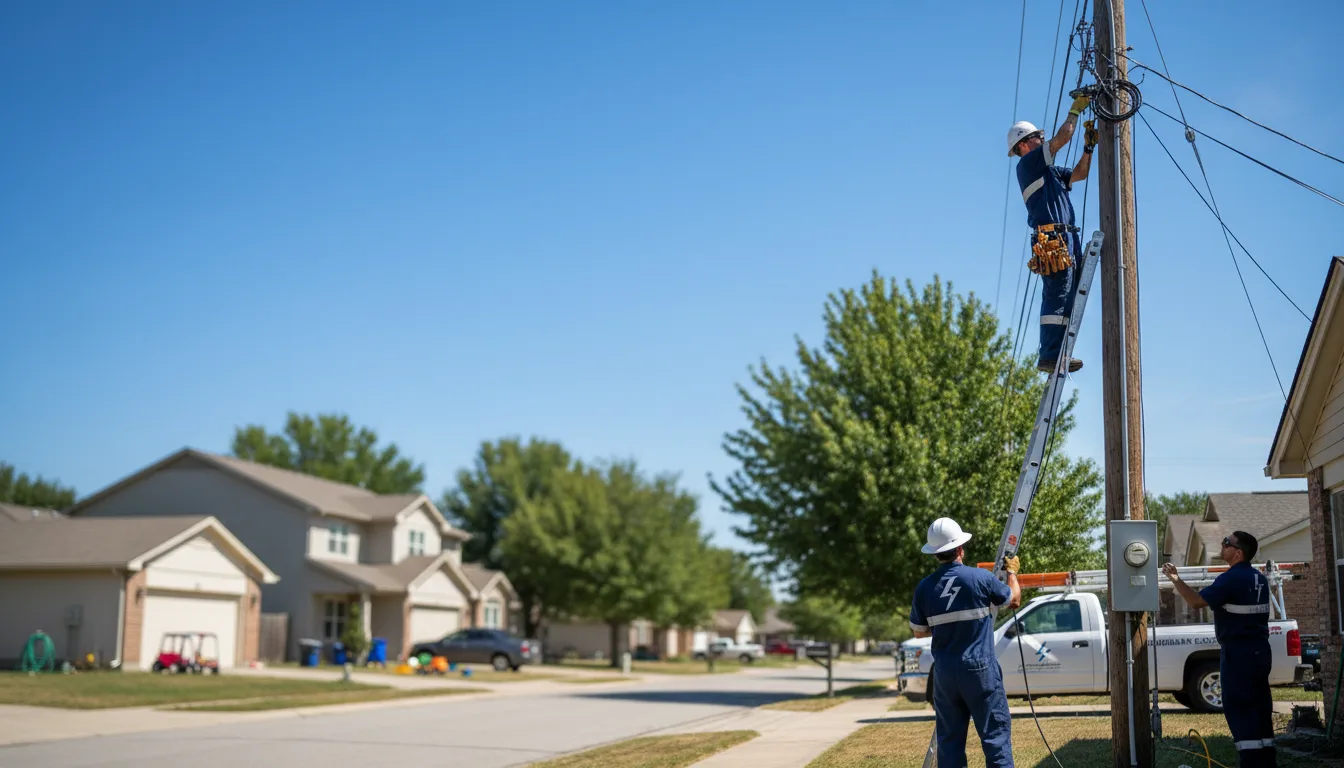 Residential electrician providing installation services in Manning, OR